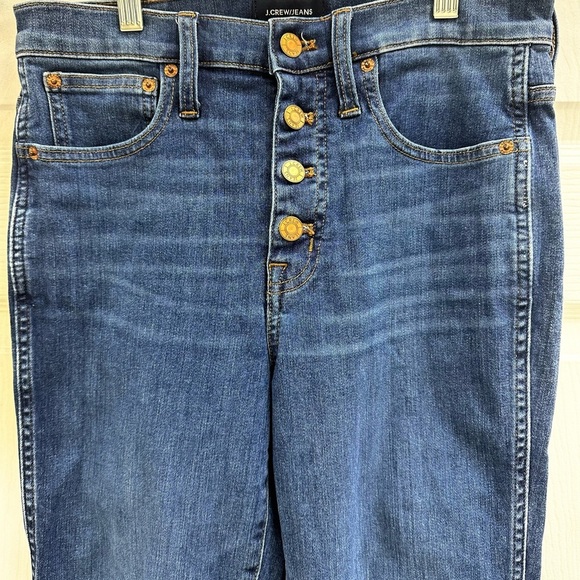 J. Crew Blue High-Rise Flare Crop Jeans Flared leg Style J9755 Size 27 - Picture 2 of 10